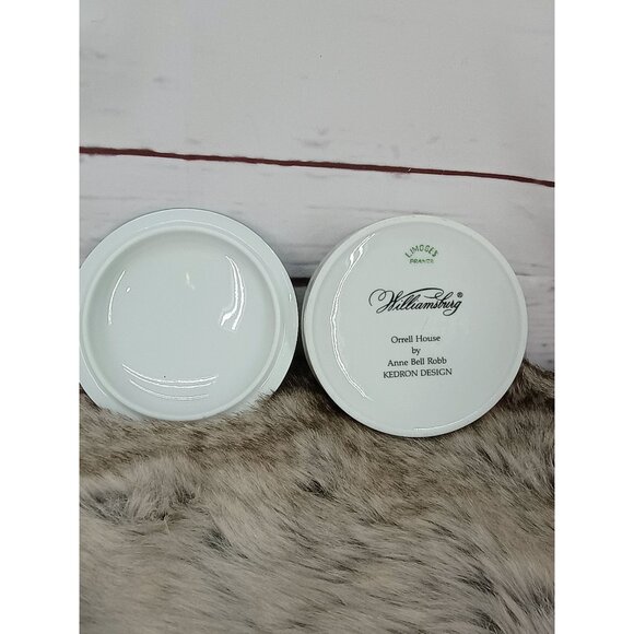 Williamsburg Limoges France Orrell House Trinket Dish By Anne Bell Robb Kedron D - Picture 4 of 5